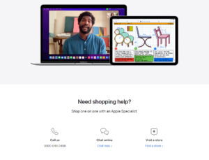 Apple.com shopping help page