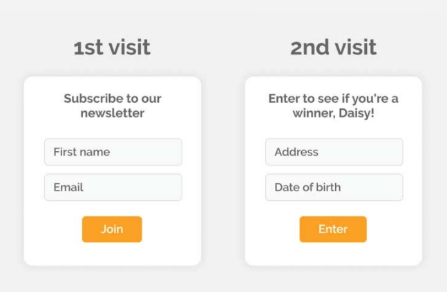 A design mockup of a form